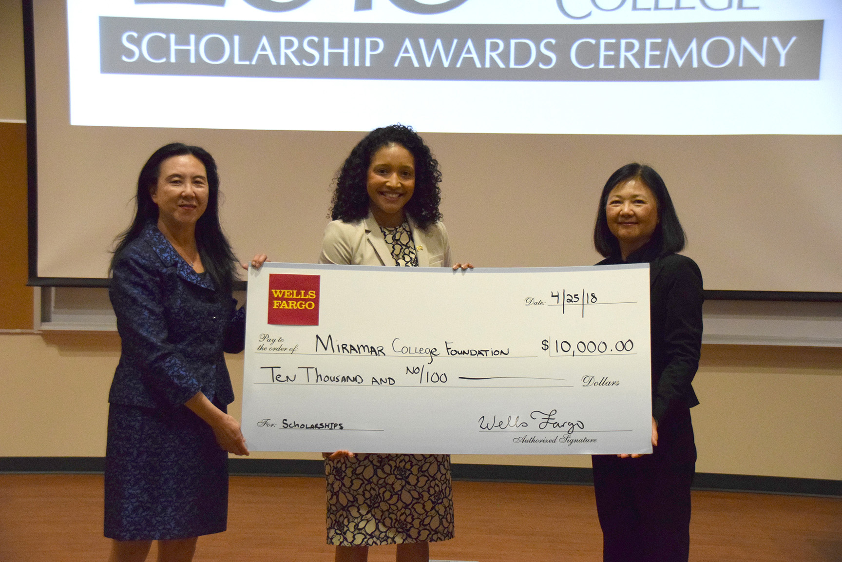 Wells Fargo executives with Dr. Patricia Hsieh