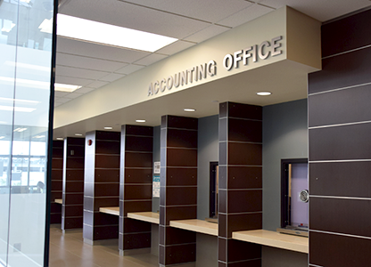 Photo of the Student Accounting Office 