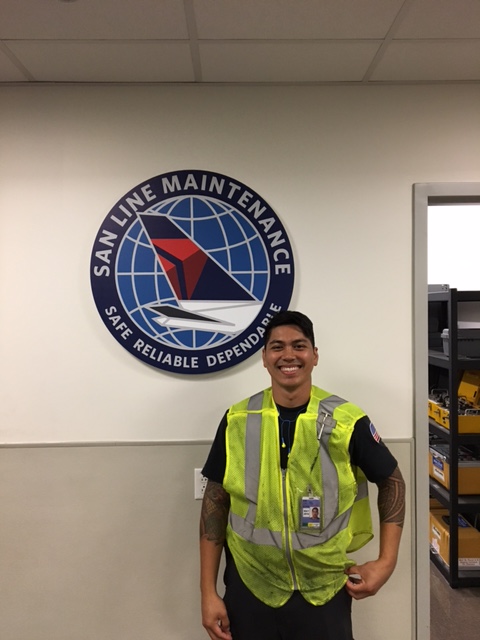 Miramar College Alum Rod Tiong now works at Delta Air Lines