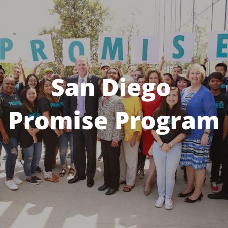 A group of students, titled " San Diego Promise Program"